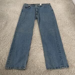 Vintage Levi's 505 Jeans Mens Size 42x32 Regular Straight Denim 100% Cotton USA